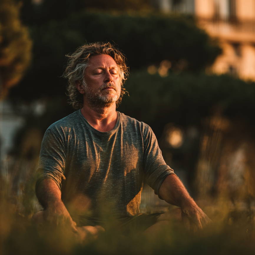 Група людей похилого віку після заняття йогою